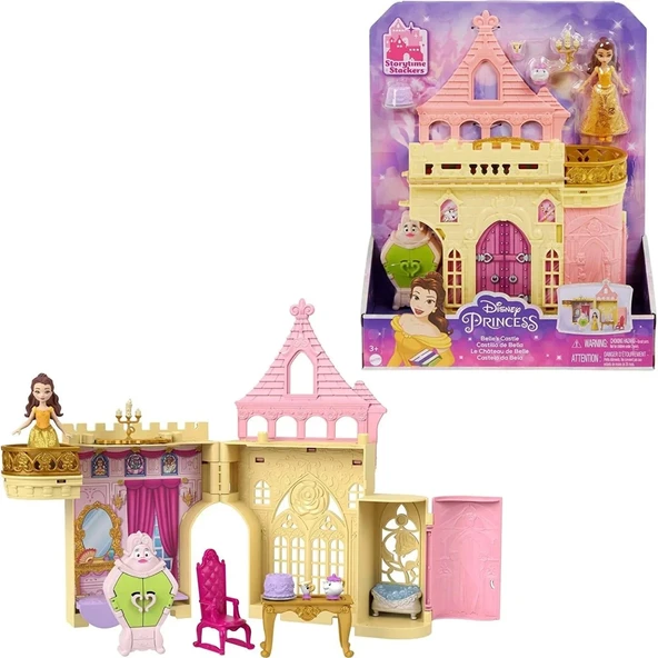 Disney Prenses Belle Sihirli Sürpriz Kale Bebek Evi Oyun Seti
