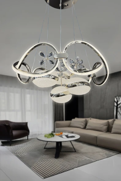 Lucia 4 Toplu Sarkıt İthal Led Avize - Resim 6