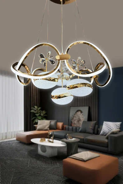 Lucia 4 Toplu Sarkıt İthal Led Avize - Resim 4