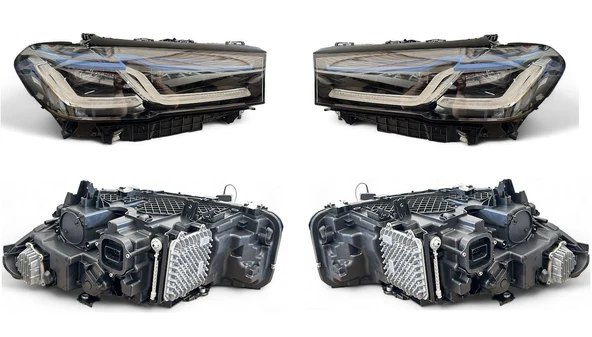 KOMPLE FAR HID LAZER XENON SAĞ SOL BEYINLER UZERINDE TAK ÇALIŞTIR BMW G30 LCI G80 2020>