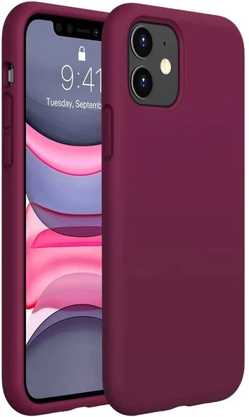 İphone Silikon Case Mikrofiber İç Arka Koruma Telefon Kılıfı - 5