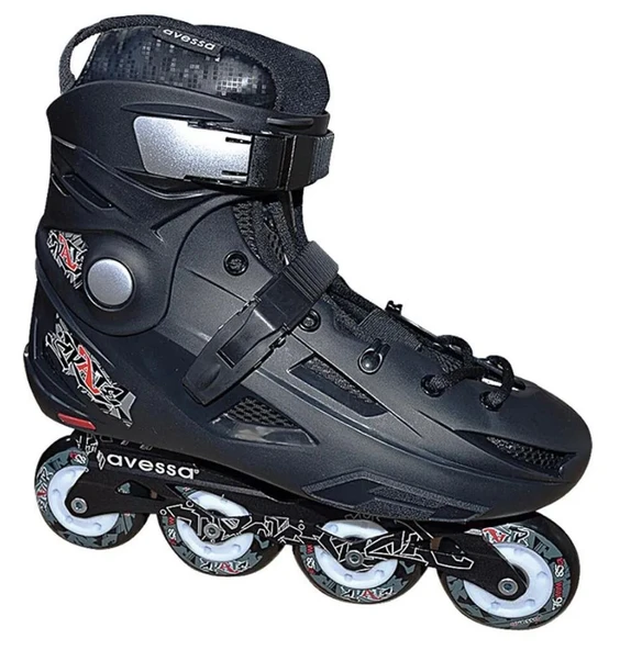 Avessa PTA1000 Free Stayla Graffitı Profesyonel Paten 80 mm Abec 7 Silikon Teker Paten