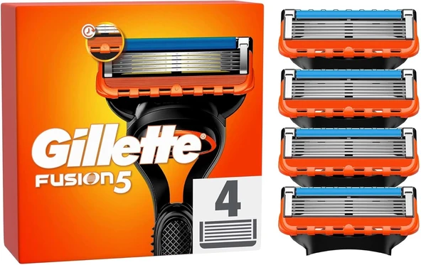 Gillette Fusion5 Yedek Tıraş Bıçağı 4 Adet - Diş Beyazlatıcı Köpük Hediye - 2
