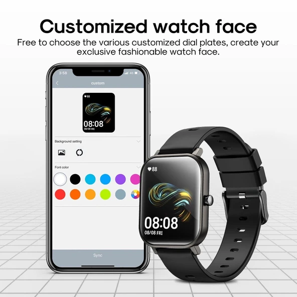 Joyroom JR-FT1 Pro Akıllı Saat 1.69 inç Su Geçirmez - 2