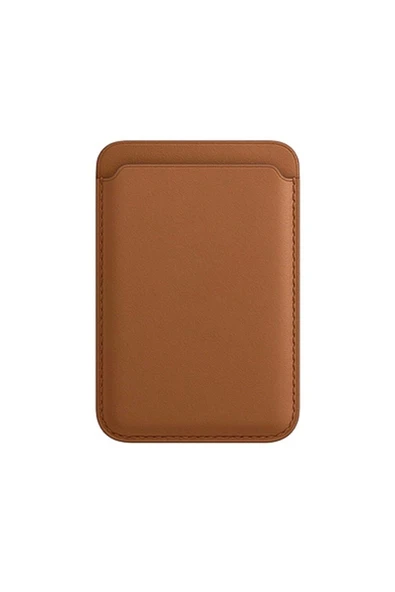 İphone Serisi için Magsafe Uyumlu Deri Cüzdan Kılıf - Resim 4