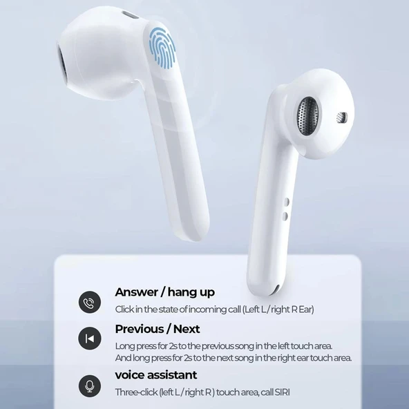 Joyroom JR-T09 Kablosuz TWS Bluetooth Kulaklık 5.0 BT - 3