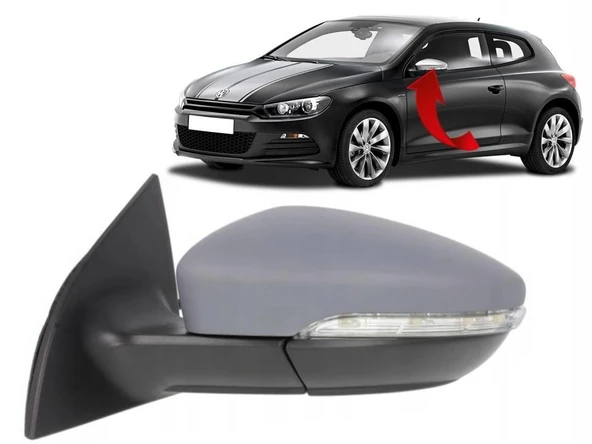 Scirocco Sol Ayna Komple Katlamalı Çevre Aydınlatmalı 9 Pin 1K8857507Q- 2009-2017 ürün görseli 1