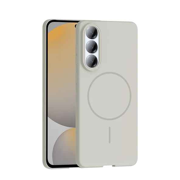 Galaxy S25 Edge Kılıf M-safe Şarj Özellikli Ruby Sert Kılıf - Resim 5