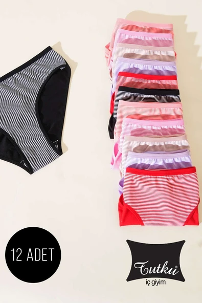 Tutku 12' li Bayan BERRY Bikini Külot Kombin 0594 - 6