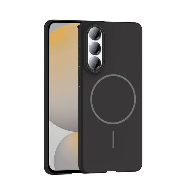 Galaxy S25 Edge Kılıf M-safe Şarj Özellikli Ruby Sert Kılıf - Resim 2