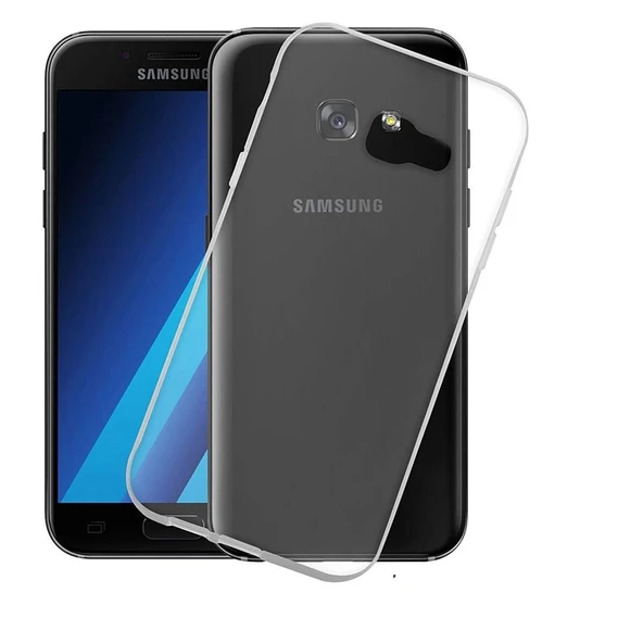 Samsung Galaxy A3 2017 Esnek Şeffaf Silikon Cep Telefonu Kılıfı - 2