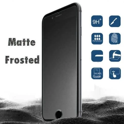 Joyroom Alen Matte Full Cam  iPhone 7-8 Temperli Cam Ekran Koruyucu Siyah - Resim 3