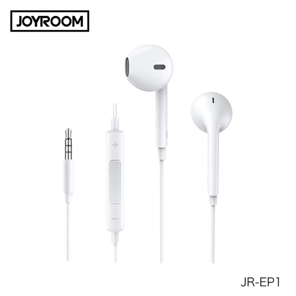 Joyroom JR-EP1 1.2m 3.5mm Mikrofonlu Kulak içi Kulaklık iPhone, iPad - 3