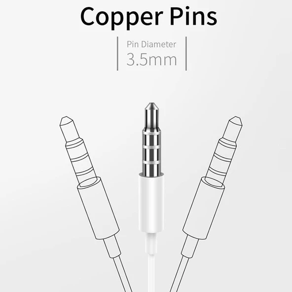 Joyroom JR-EP1 1.2m 3.5mm Mikrofonlu Kulak içi Kulaklık iPhone, iPad - 5