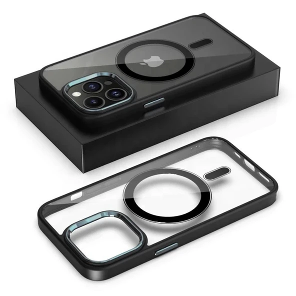 İphone 13 Pro Magsafe Leon Çerçeveli Cep Telefonu Kılıfı - 3