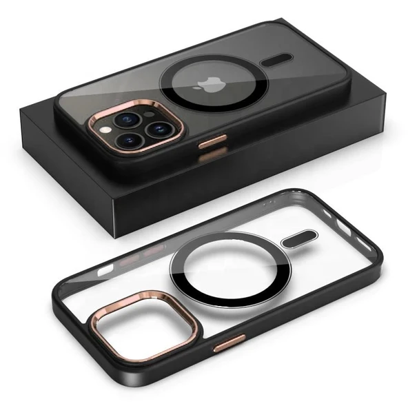 İphone 13 Pro Magsafe Leon Çerçeveli Cep Telefonu Kılıfı - 4