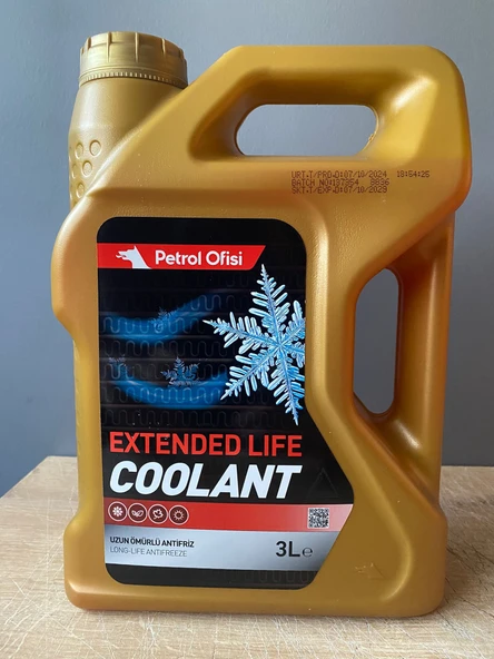Petrol Ofisi Kırmızı Renk Organik Antifriz 3 Litre (2024 Üretim)