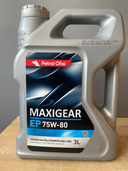Petrol Ofisi 75W-80 3 Litre Şanzıman Yağı (2025 Üretim)