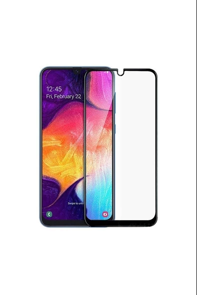 Samsung Galaxy A30 9D Full Cam Kavisli Ekran Koruyucu