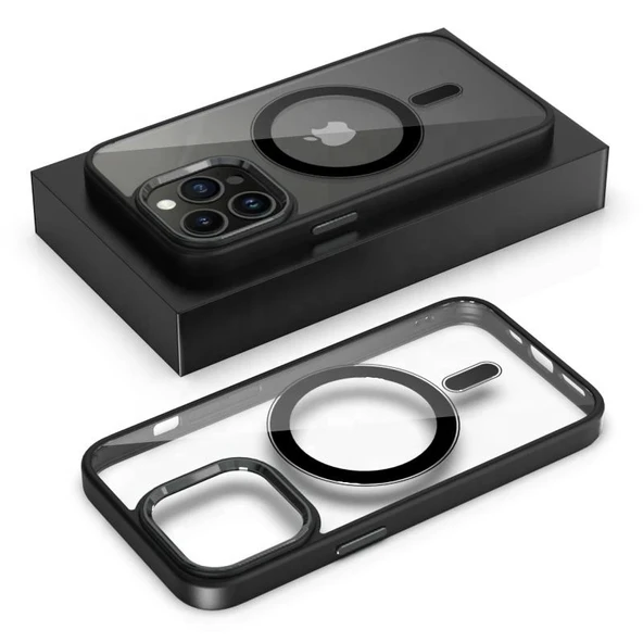 İphone 13 Pro Magsafe Leon Çerçeveli Cep Telefonu Kılıfı - 5