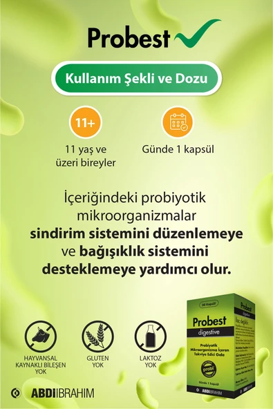 Probest Probiyotik Digestive 20 Kapsül - 3