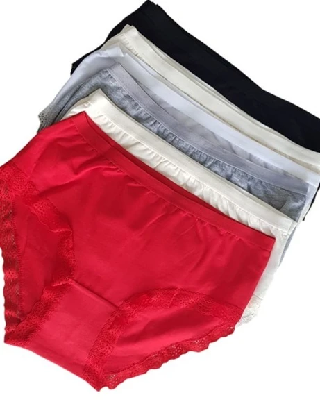 Tutku 12' li Bayan IŞIK Dantelli Bikini Külot Kombin 0772 - 3