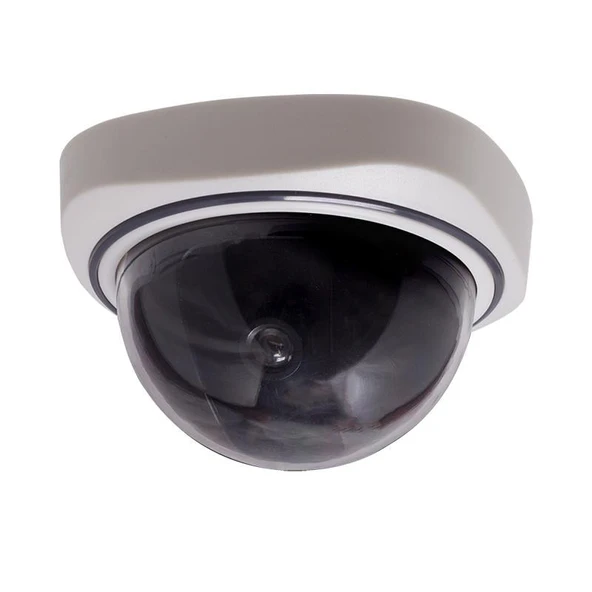 Ayt Powermaster PM-1200 Maket Dome Dummy Kamera Kırmızı Ledli Pilli Sah te Caydırıcı Kamera