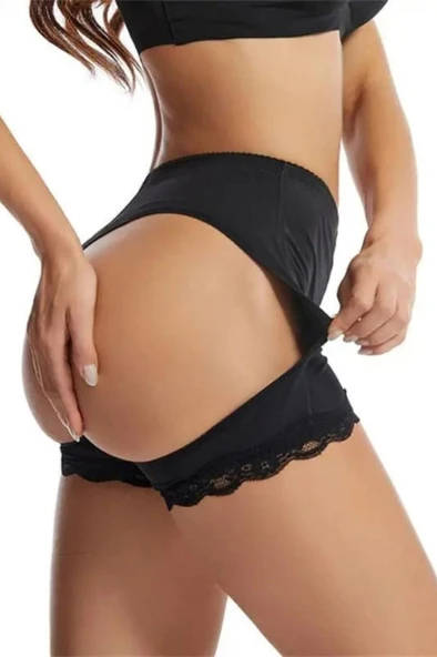 Kadın Popo Dolgulu Göbek Bel Inceltici Toparlayıcı Lifter Şort Korse İnce Görürüm Korse - Resim 4