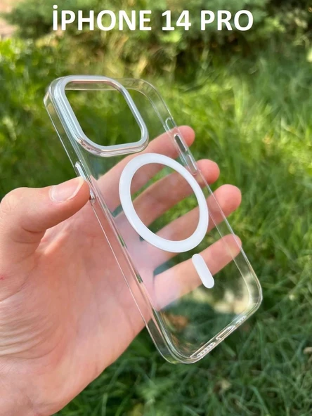 İphone 14 Pro Hybrid Magsafe Animasyonlu Sararmaz Kılıf - 2