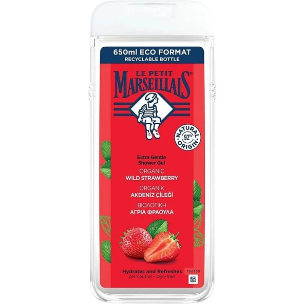Le Petit Marseillais Akdeniz Çileği Duş Jeli 650 Ml