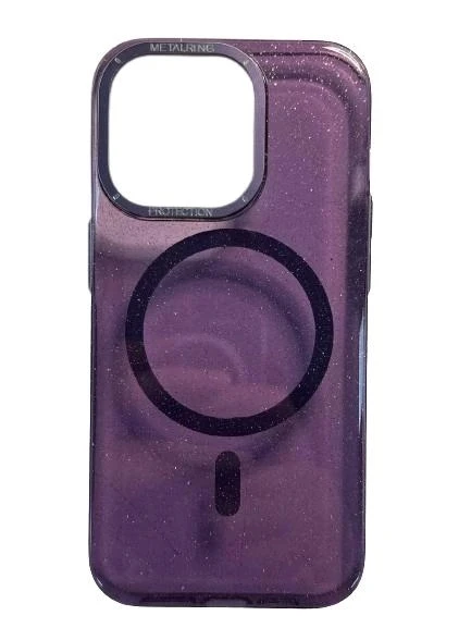 İphone 14 Pro Max Pixel Simli Sert Magsafe Kapak Kılıf ürün görseli