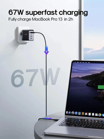 Joyroom 67 W Pd Usb Çoklu Şarj Kablosu - 5