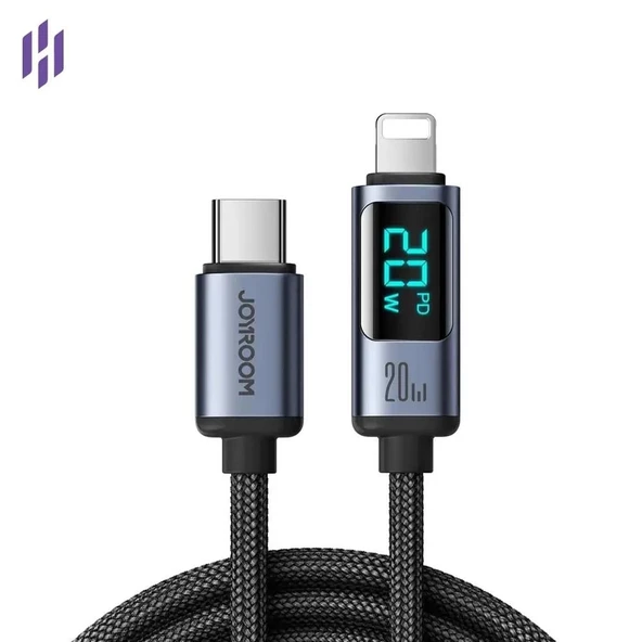 Joyroom 20W Typ-c To Lighting Digital Display Kablo 1.2m ürün görseli