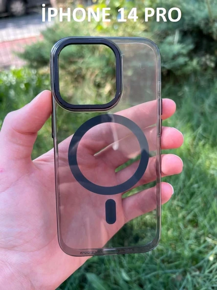 İphone 14 Pro Hybrid Magsafe Animasyonlu Sararmaz Kılıf - 5