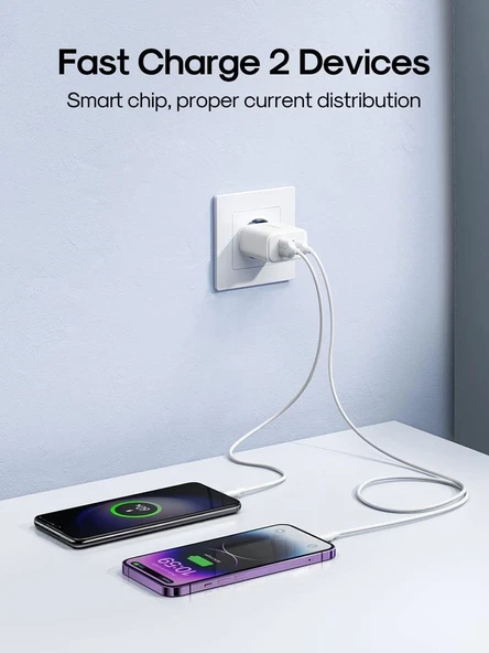Joyroom 20W Pd 2 Port Şarj Aleti - 5