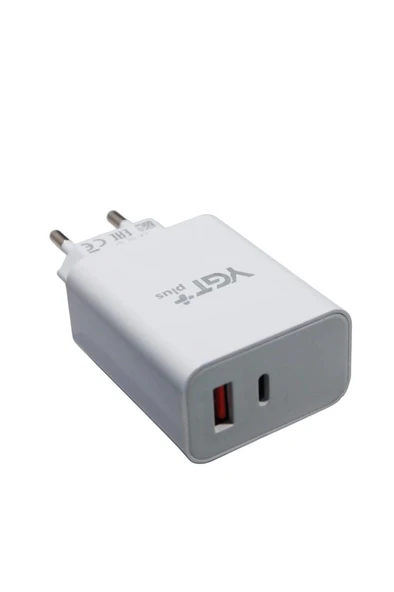 33w Turbo Şarj Özellikli USB + PD Şarj Aleti - 2