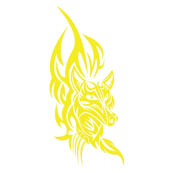 Kurt Sticker 17x17 Cm Sarı ürün görseli