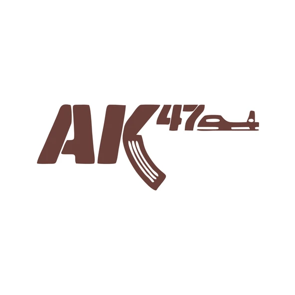 ak47 sticker17x17 Cm Kahverengi ürün görseli