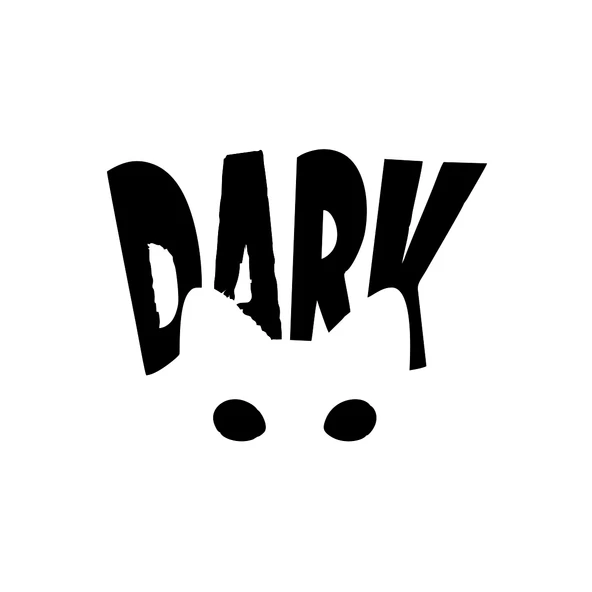 Dark Kedi Sticker 17x17 Cm Siyah ürün görseli