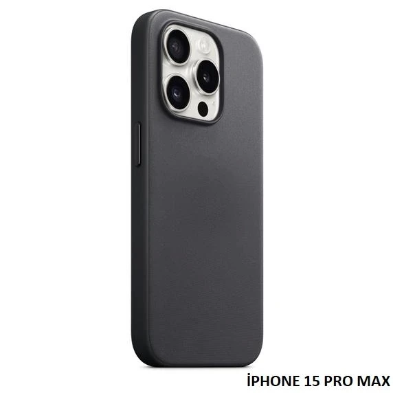 iPhone 15 Pro Max için MagSafe özellikli Mikro Dokuma Kılıf - Resim 5
