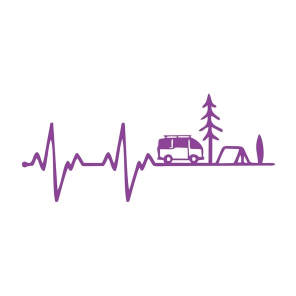 Ritim Karavan Sticker17x17 Cm Mor