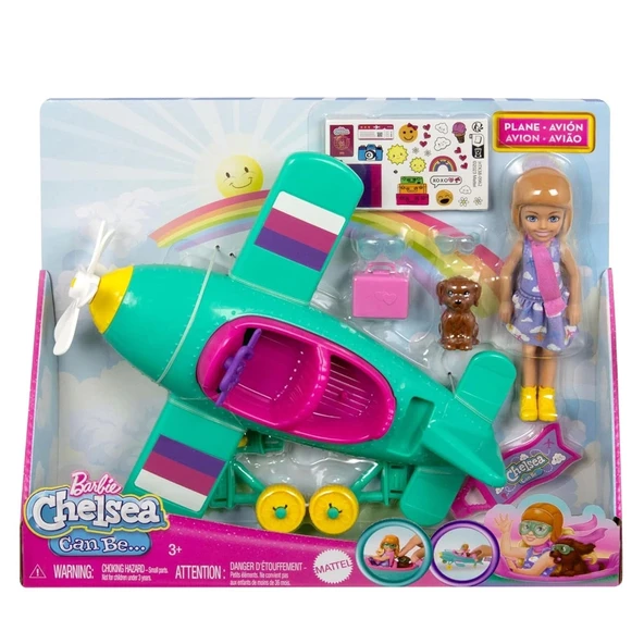 Barbie Chelsea'nin Pervaneli Mini Uçağı Oyun Seti HTK38