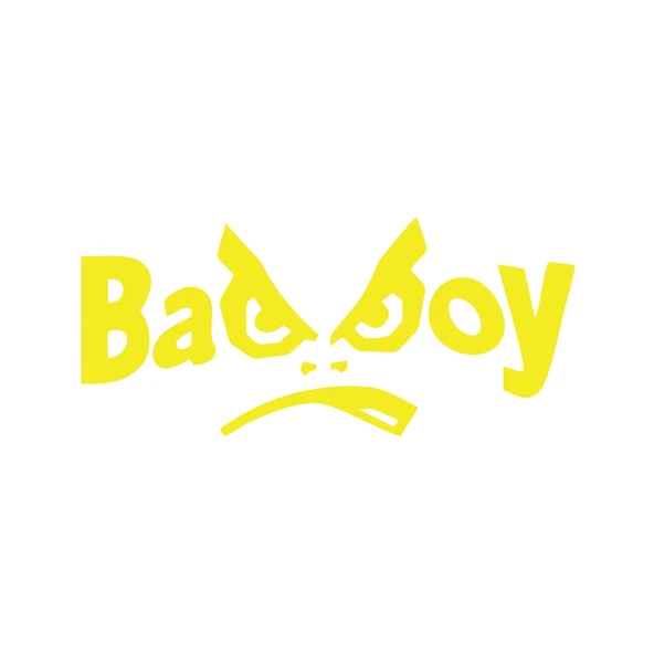 Badboy Kötü Çocuk Sticker17x17 Cm Sarı ürün görseli