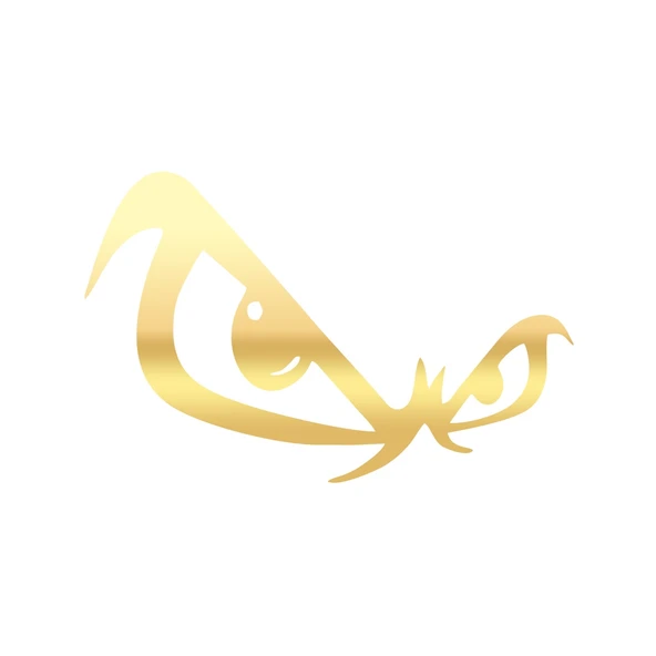 Gözler Sticker 17x17 Cm Gold ürün görseli