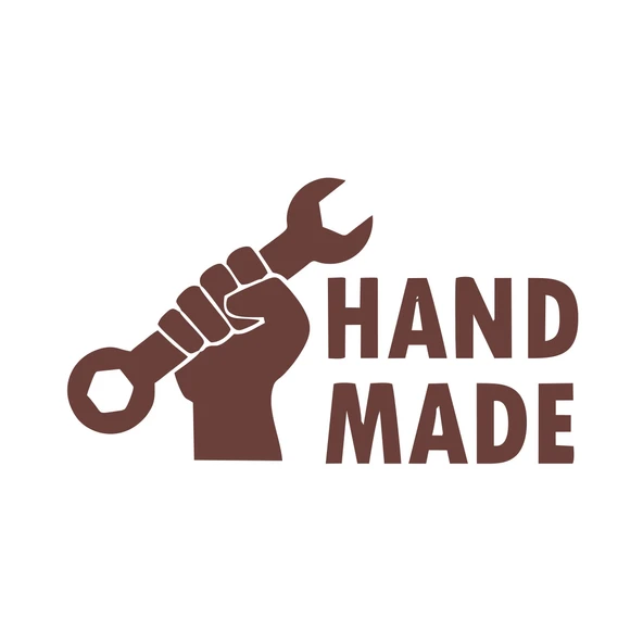 Hand Made Anahtar El Yapımı Sticker17x17 Cm Kahverengi ürün görseli