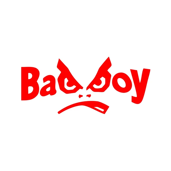 Badboy Kötü Çocuk Sticker17x17 Cm Kırmızı ürün görseli
