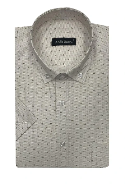 Atilla Özer Kısa Kol Klasik Erkek Gömlek 7314