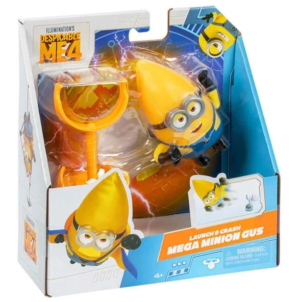 Minions Aksiyon Figürü 10 Cm 59277 Launch & Crash Mega Minion Gus - Resim 2