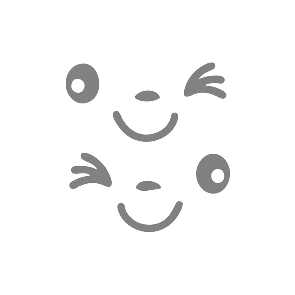 Göz Kırpan Ayna Sitcker 2 Adet17x17 Cm Gri ürün görseli