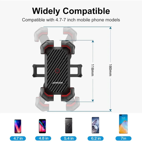 Joyroom Zs288 Bisiklet Ve Motosiklet Uyumlu Telefon Tutucu - Resim 4